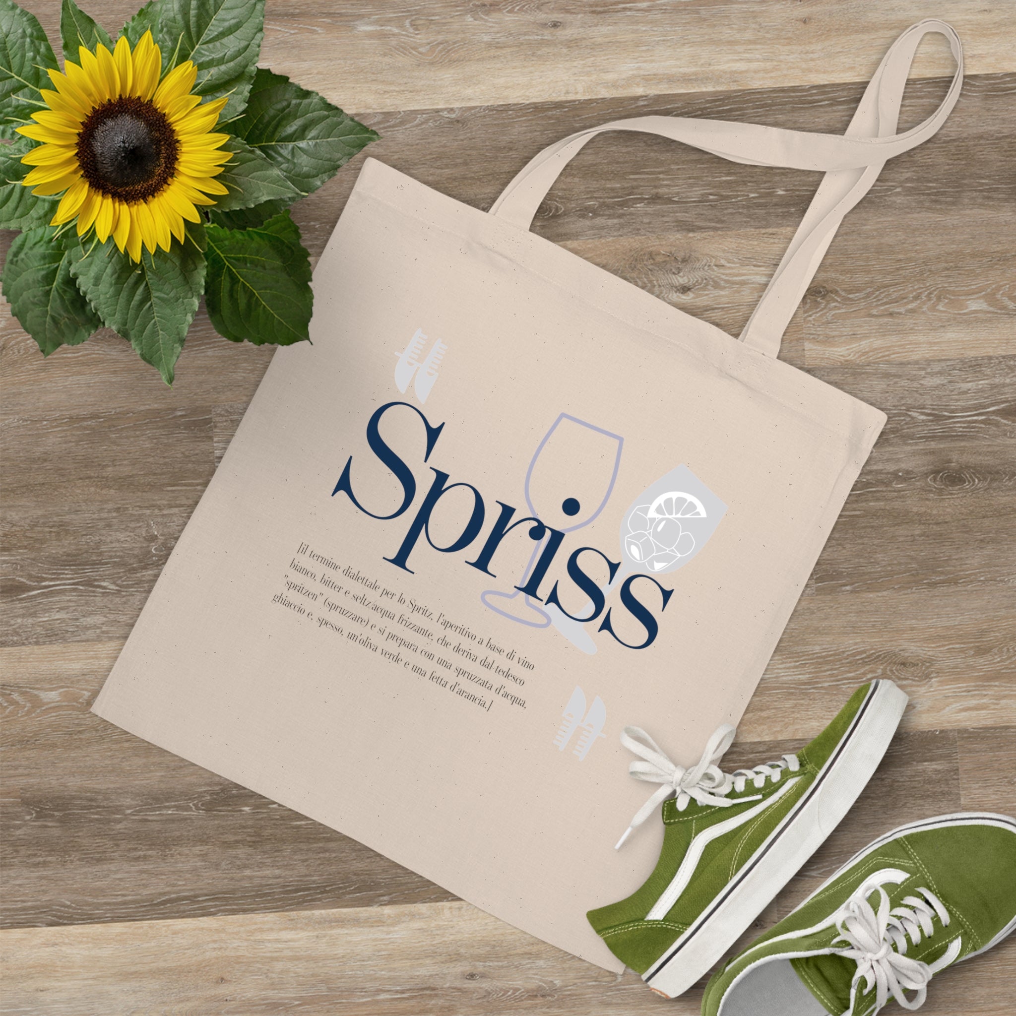 Venetian Words Shopper: Spriss | White heavy-weight cotton shopper with Typical Venetian Word