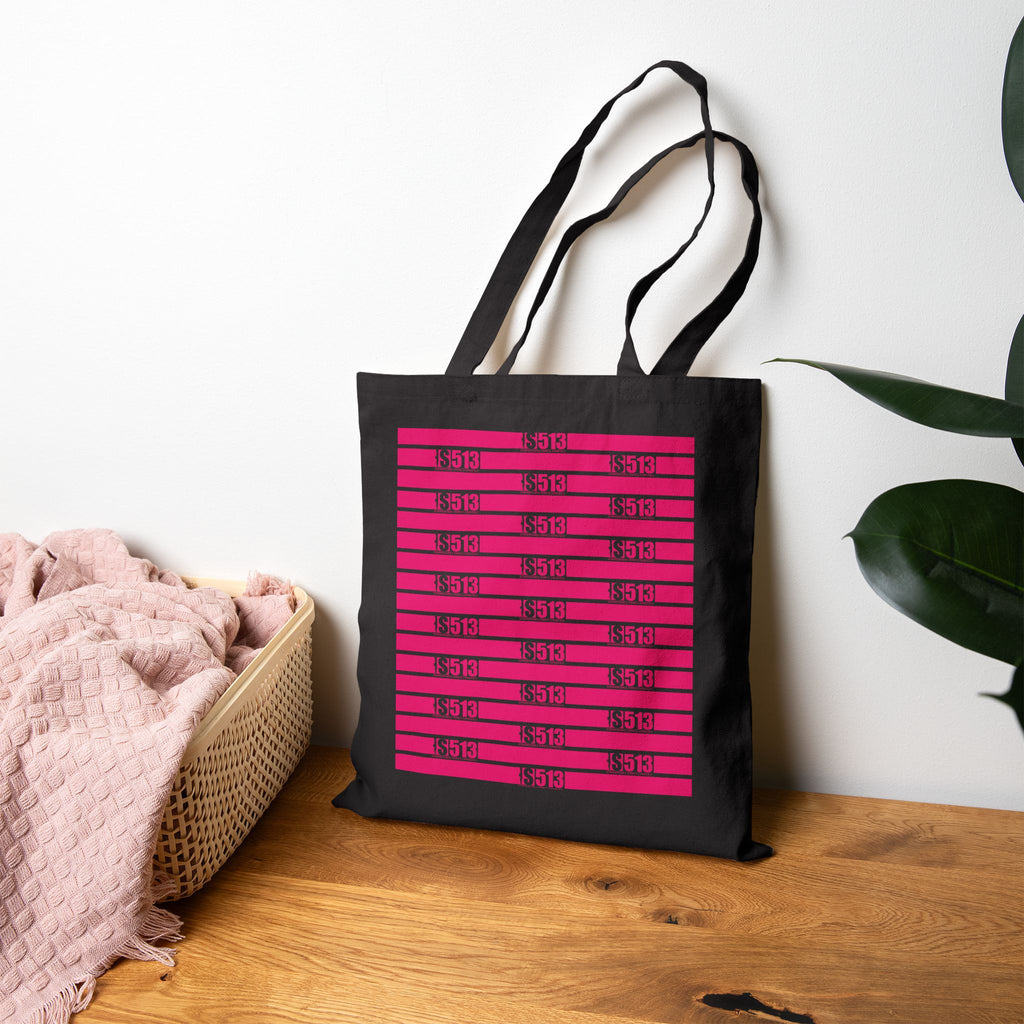DANDOLO CODE SHOPPER | Shopper Black with pink Submarine Code