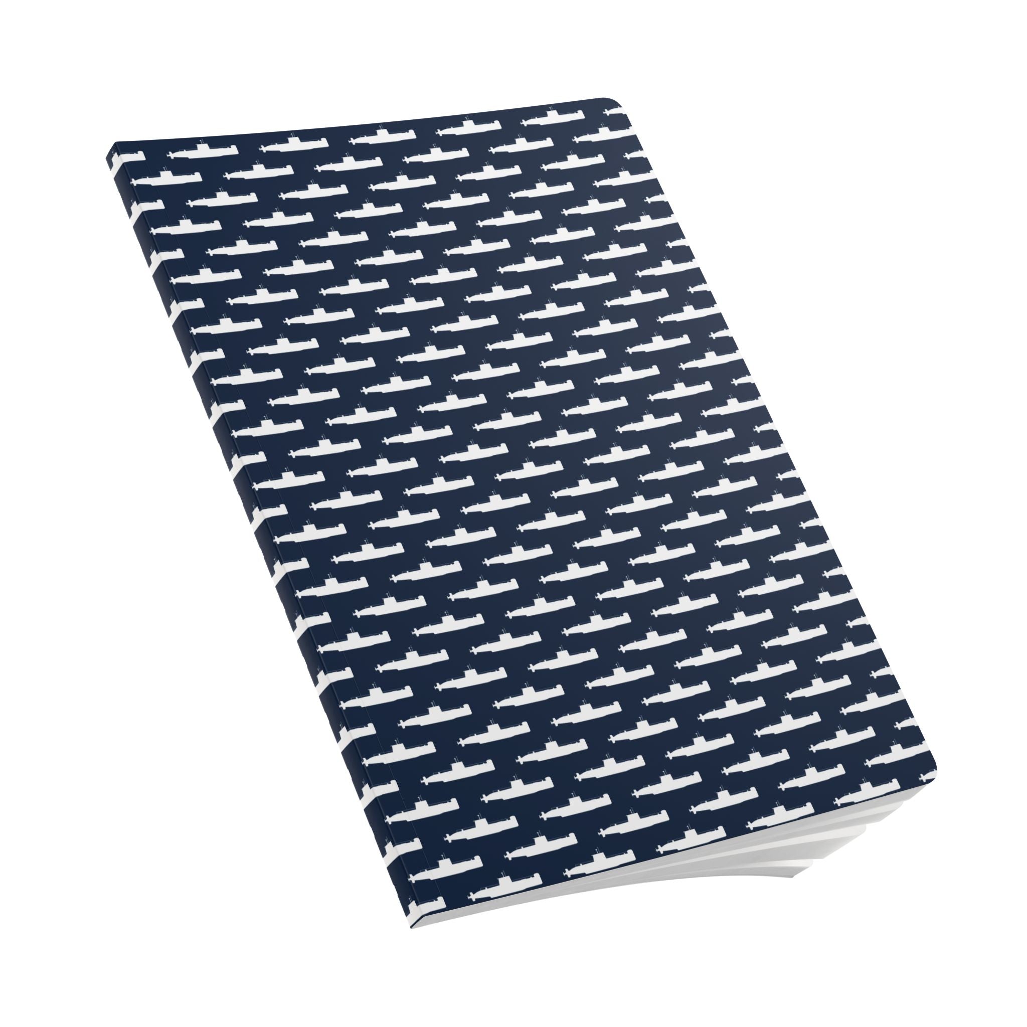 DANDOLO NOTEBOOK | Navy notebook with white Dandolo Submarine pattern