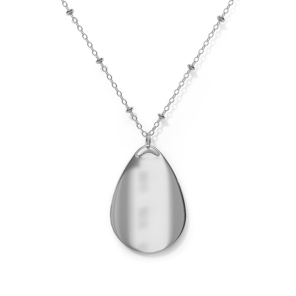 Windrose blue ellipse pendant | A delicate ellipse pendant that wears like a little secret