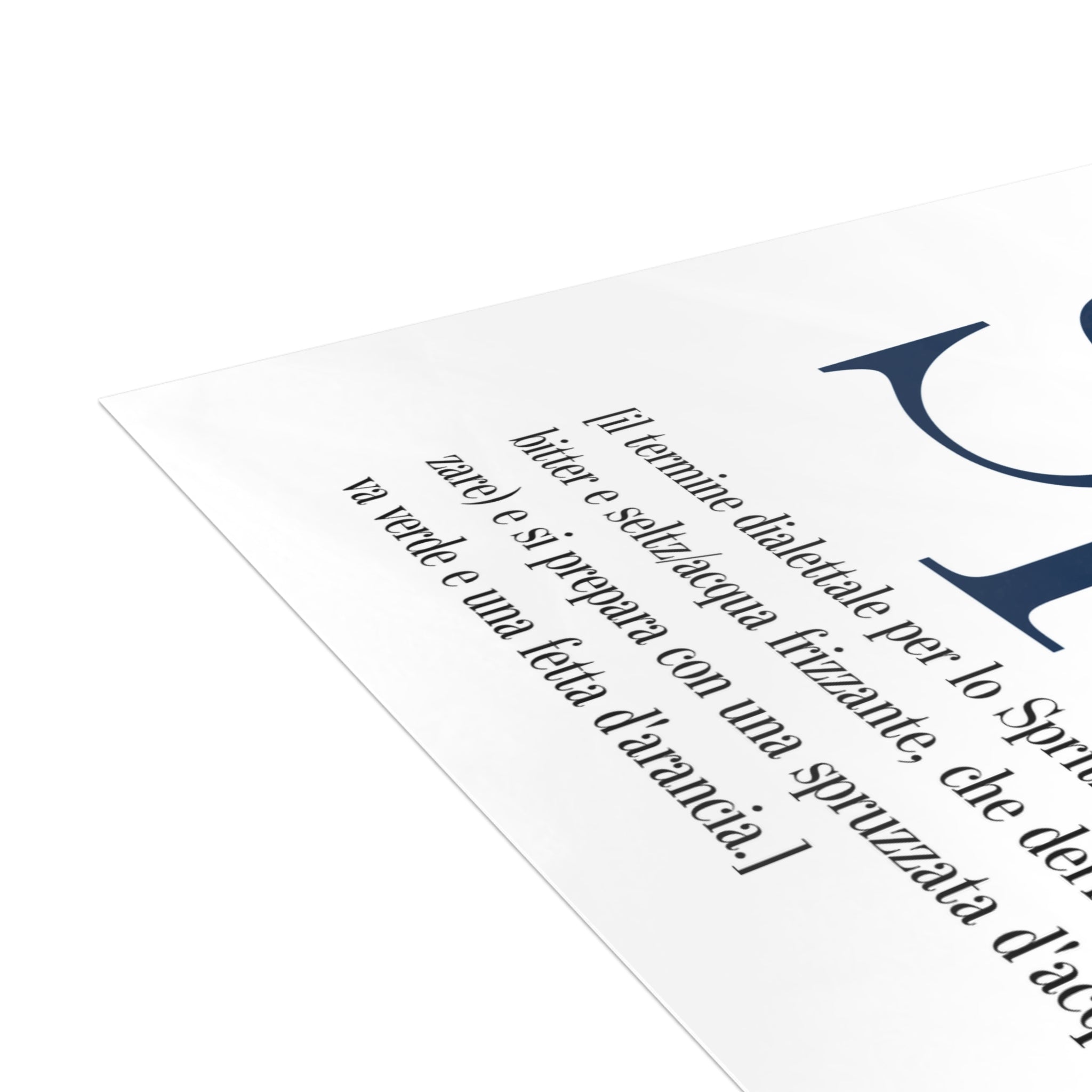 Venetian Words postcard: Spriss | Send the Venetian tradition to someone you love