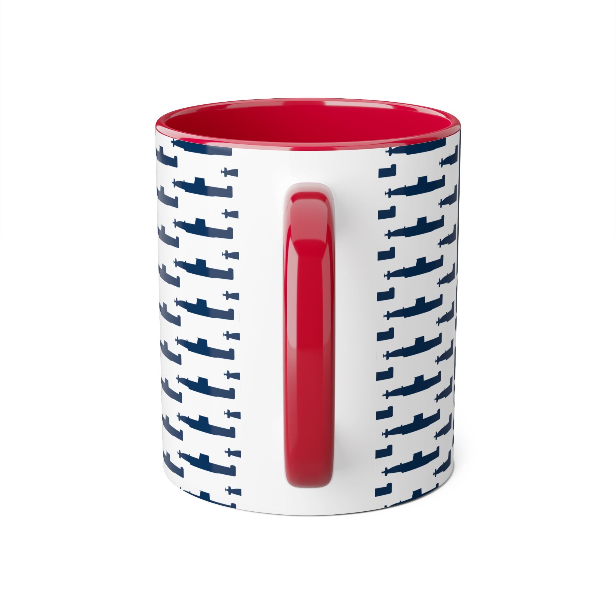 DANDOLO MUG | White Mug with blue pattern of Dandolo Submarine