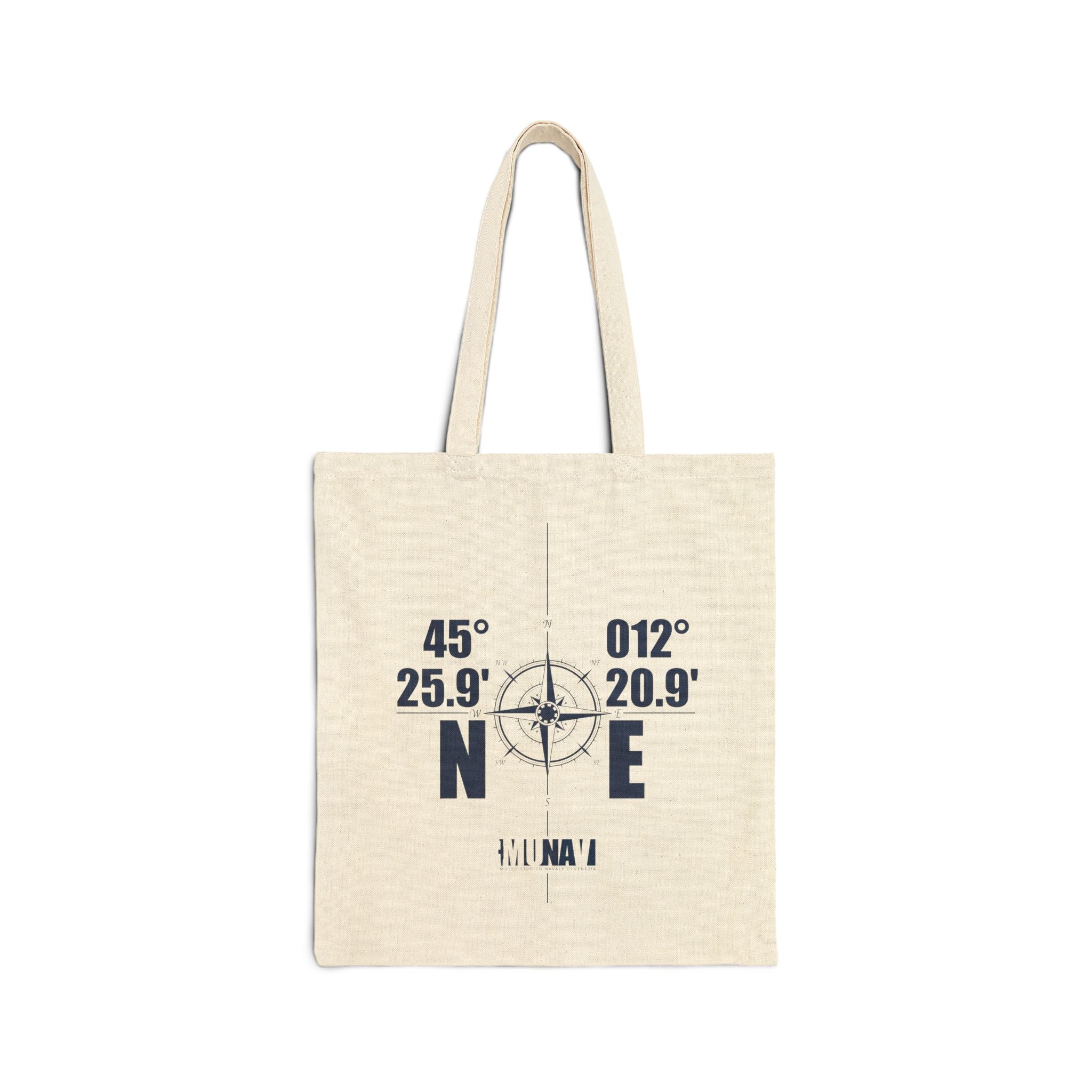 COORDINATES | Beige shopper with MUNAV position