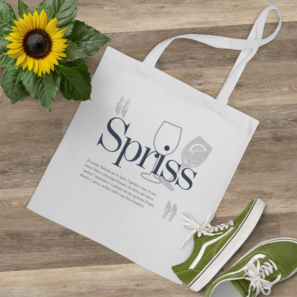 Venetian Words Shopper: Spriss | White heavy-weight cotton shopper with Typical Venetian Word