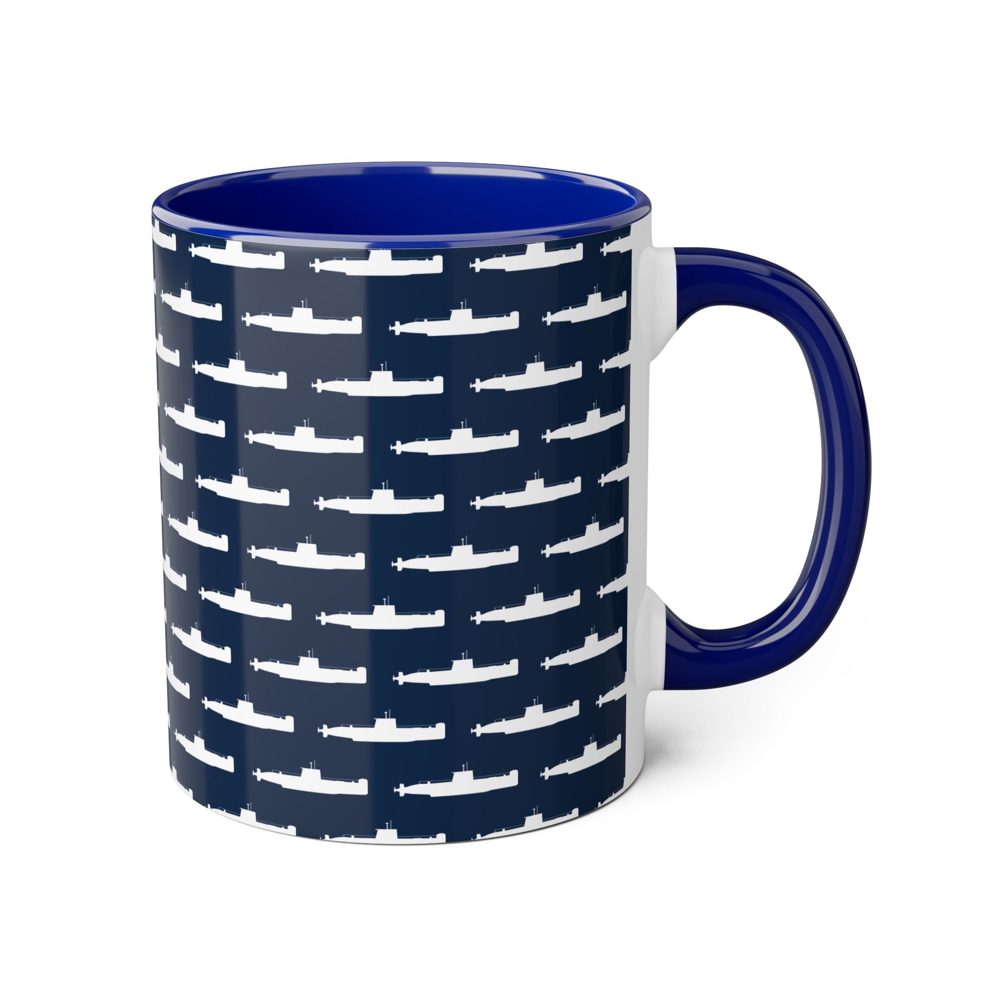 DANDOLO MUG | Blue Mug with white pattern of Dandolo Submarine