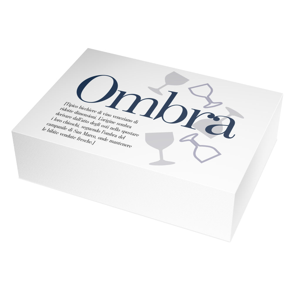 Venetian Words postcard: Ombra | Send the Venetian tradition to someone you love