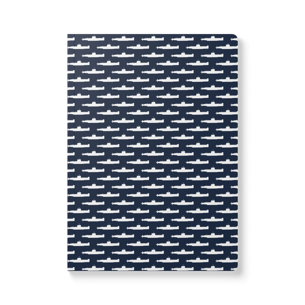 DANDOLO NOTEBOOK | Navy notebook with white Dandolo Submarine pattern