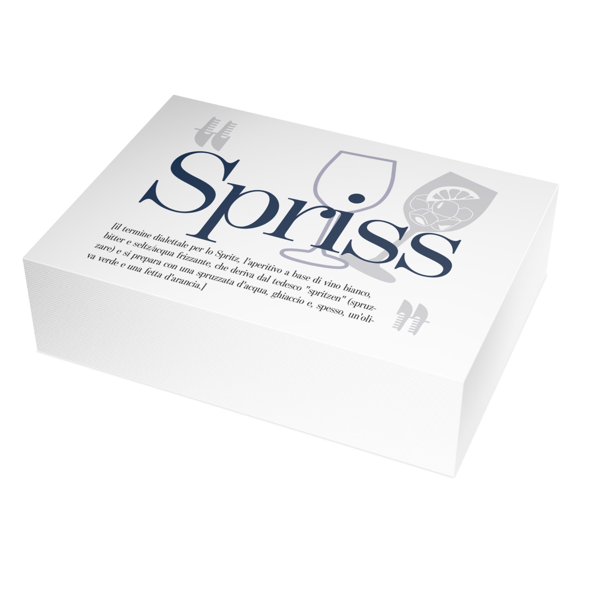 Venetian Words postcard: Spriss | Send the Venetian tradition to someone you love