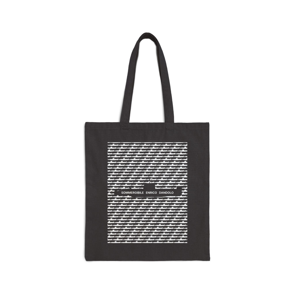 DANDOLO BLACK SHOPPER | Black heavy-weight cotton shopper with Dandolo Submarine