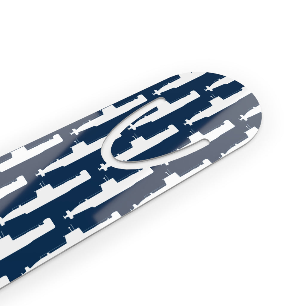 DANDOLO BOOKMARK | Navy bookmark with white Dandolo Submarine pattern