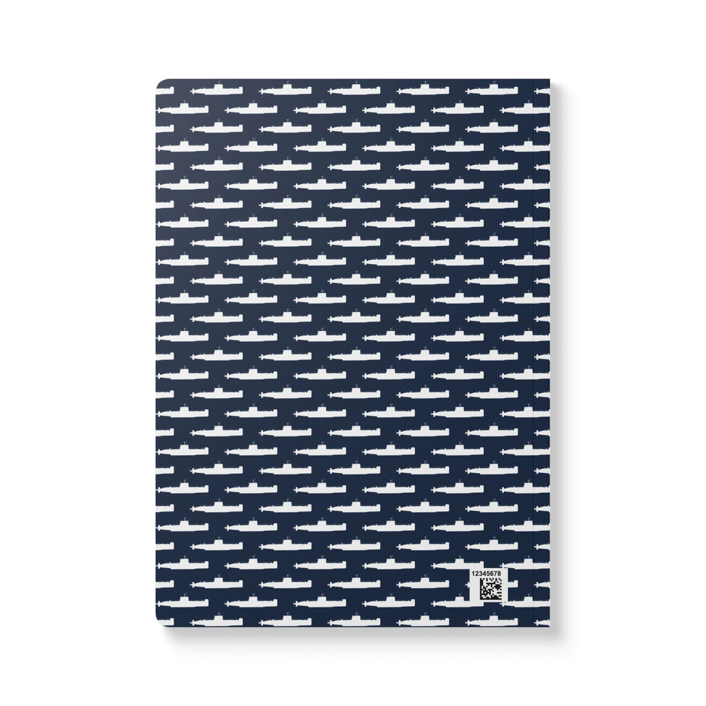 DANDOLO NOTEBOOK | Navy notebook with white Dandolo Submarine pattern