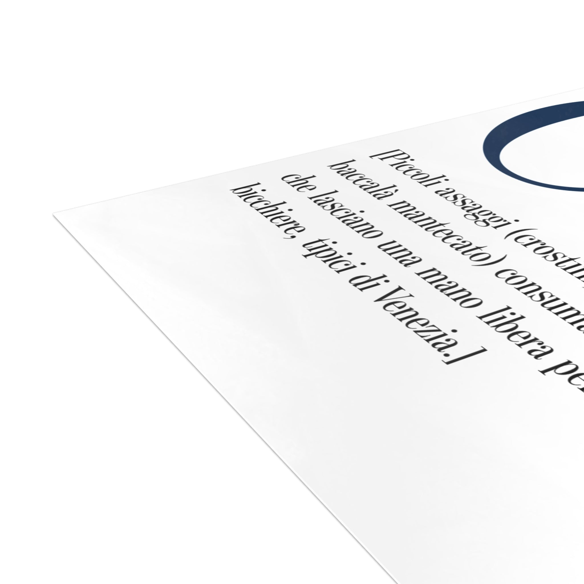 Venetian Words postcard: Cicheto | Send the Venetian tradition to someone you love