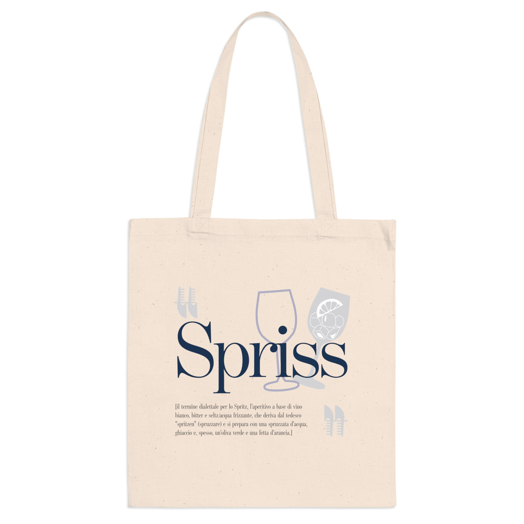 Venetian Words Shopper: Spriss | White heavy-weight cotton shopper with Typical Venetian Word