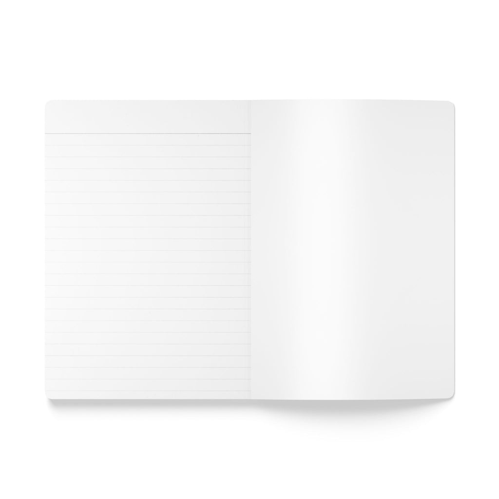 GONDOLA NOTEBOOK | White notebook with turquoise Gondola pattern