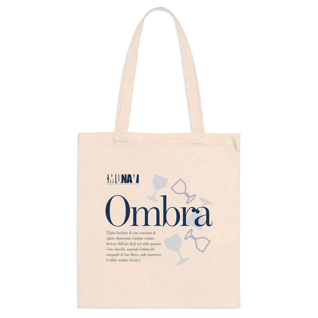 Venetian Words Shopper: Ombra | White heavy-weight cotton shopper with Typical Venetian Word