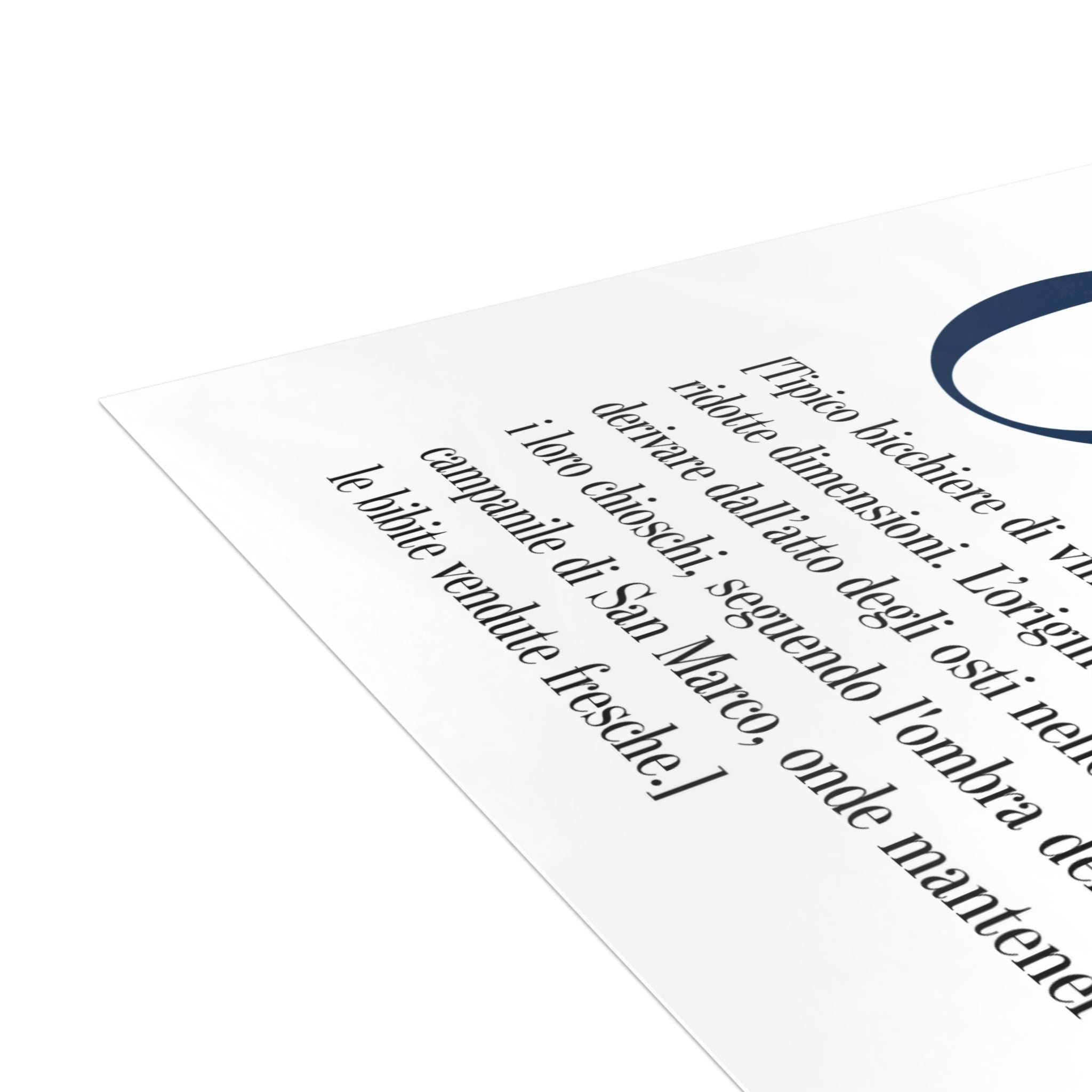 Venetian Words postcard: Ombra | Send the Venetian tradition to someone you love