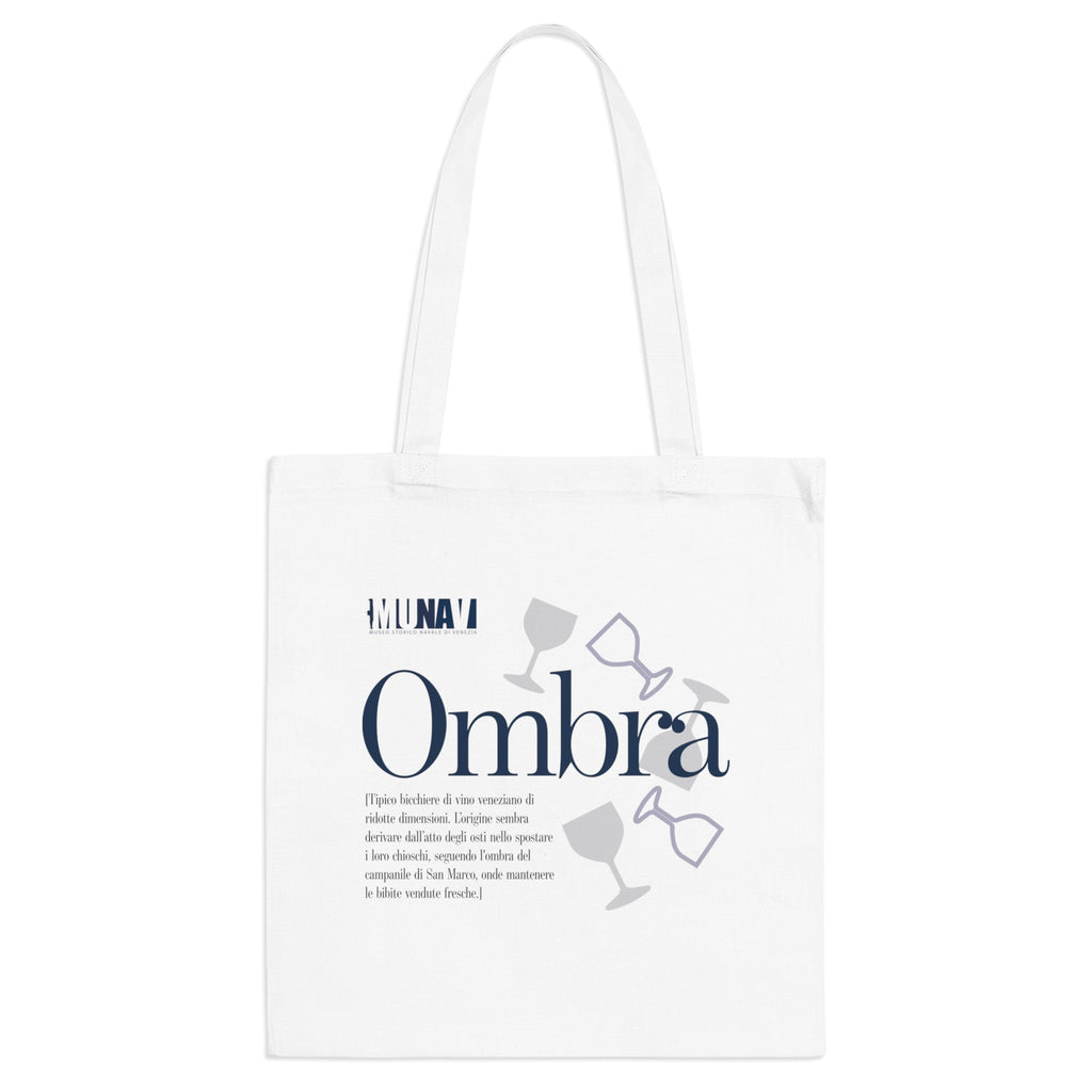 Venetian Words Shopper: Ombra | White heavy-weight cotton shopper with Typical Venetian Word