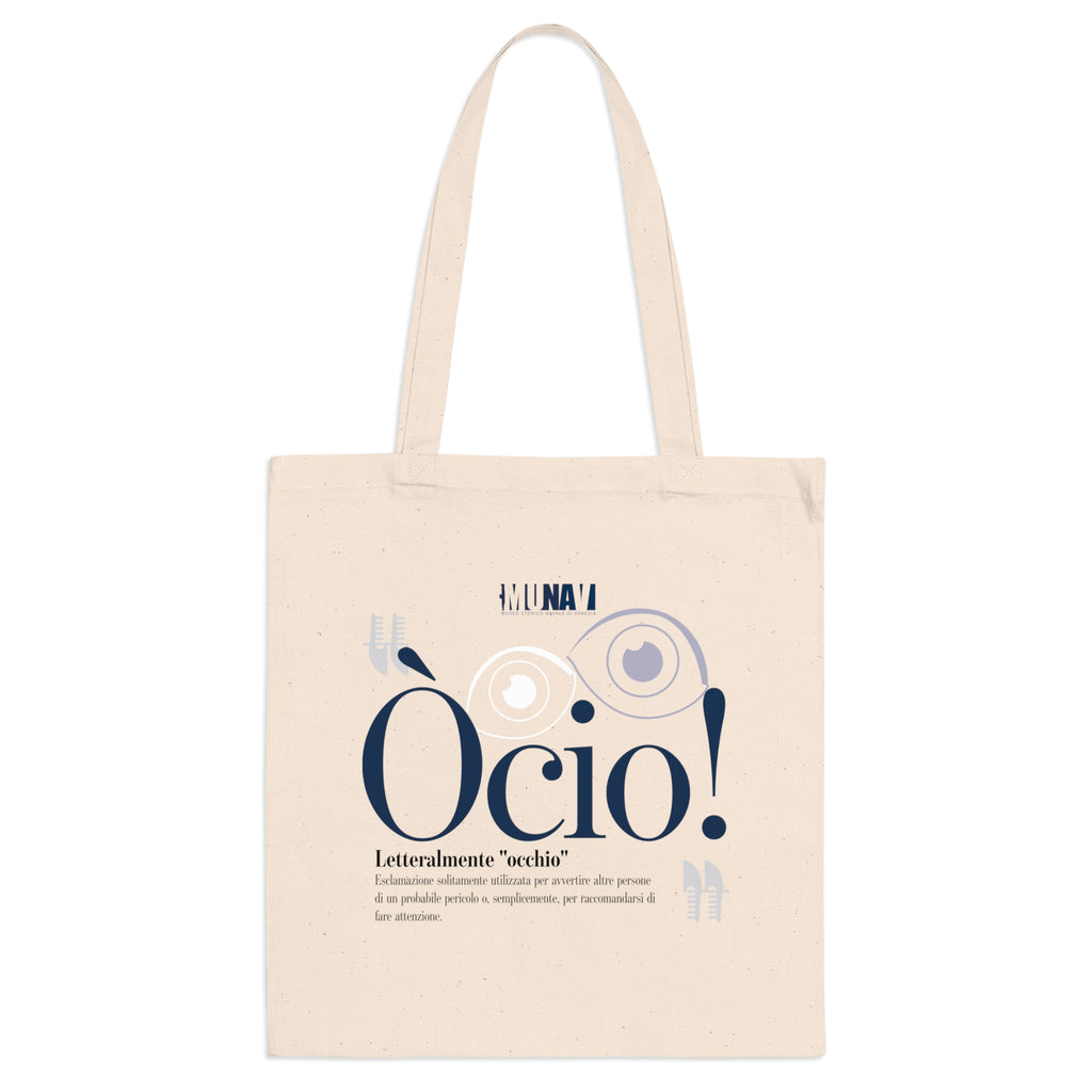 Venetian Words Shopper: Cicheto | White heavy-weight cotton shopper with Typical Venetian Word