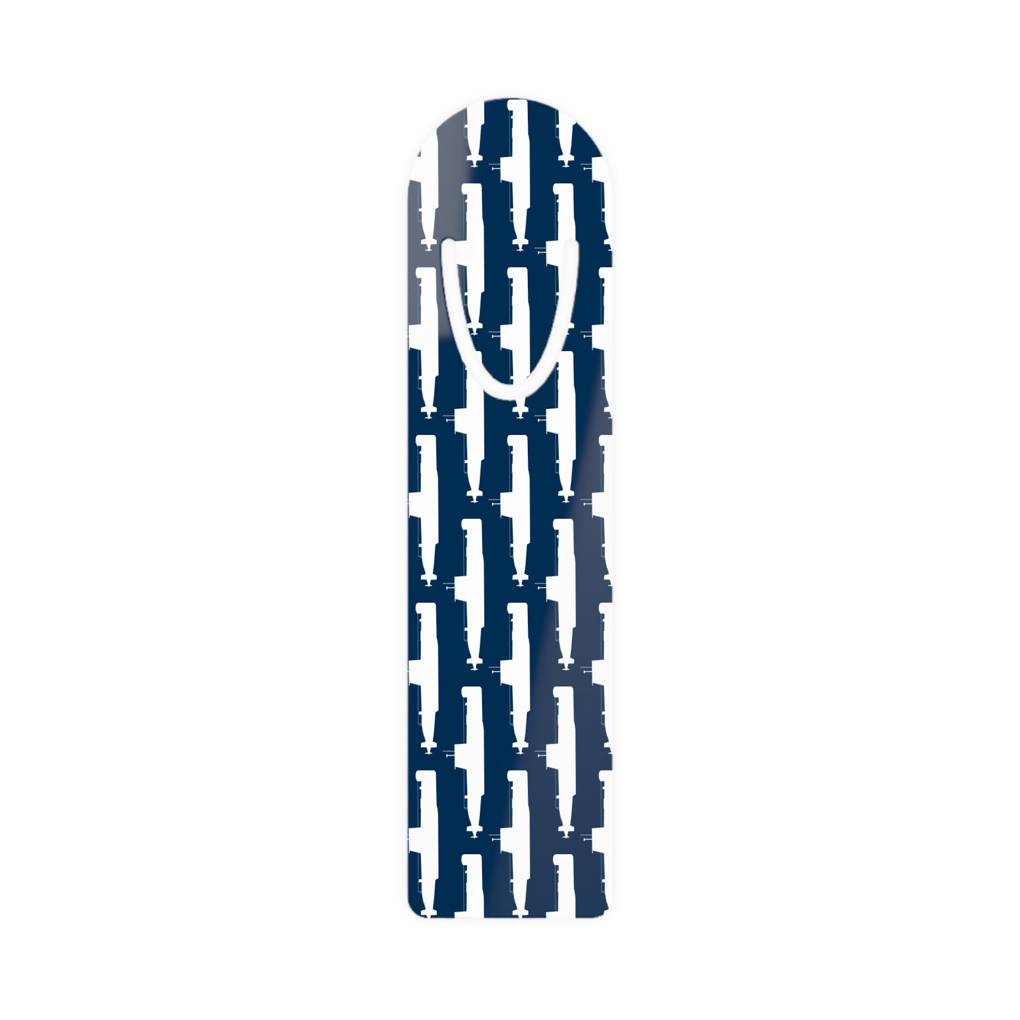 DANDOLO BOOKMARK | Navy bookmark with white Dandolo Submarine pattern