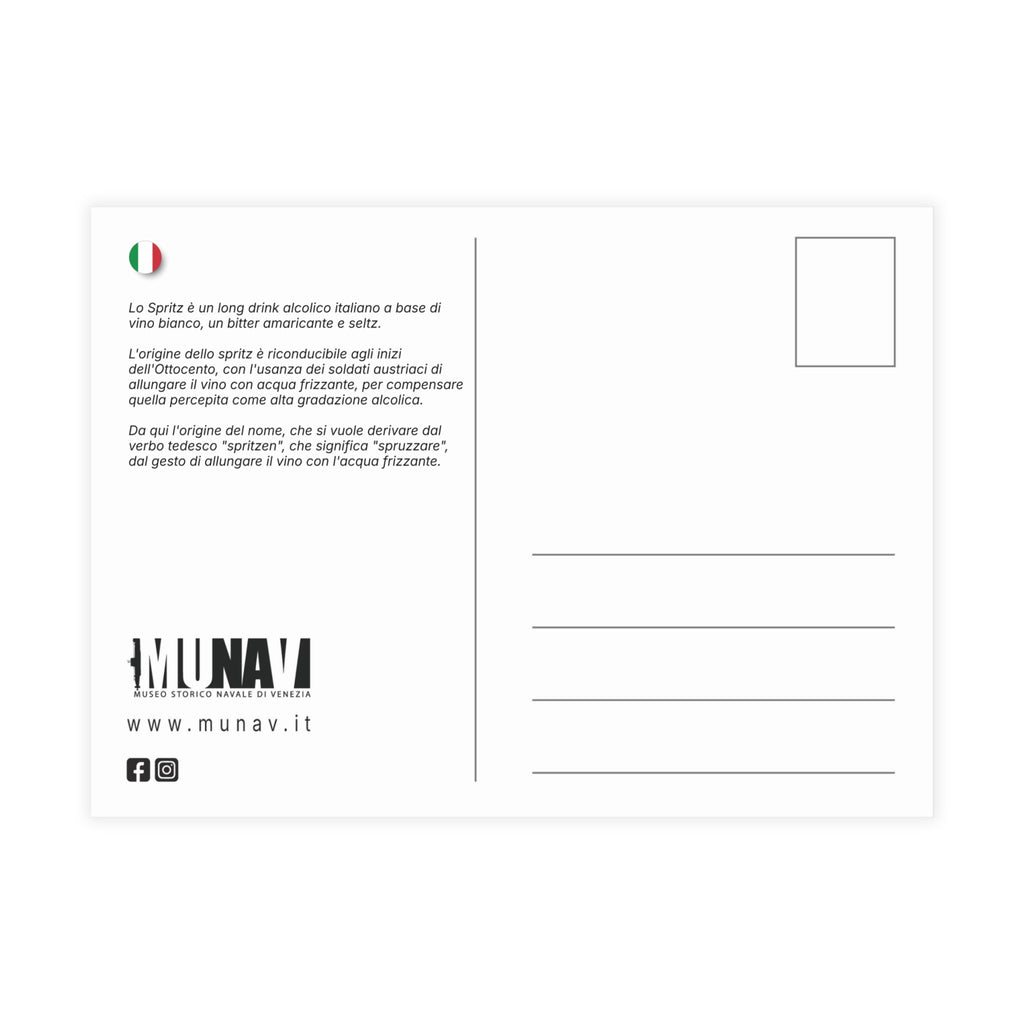 Venetian Words postcard: Spriss | Send the Venetian tradition to someone you love